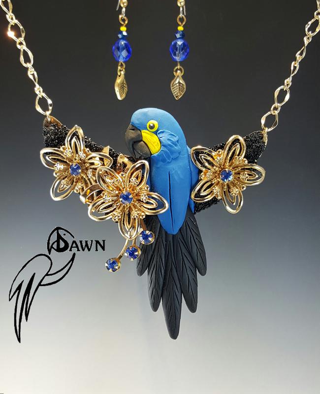 Hyacinth Macaw Special Necklace Set 59