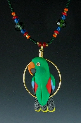 Male Eclectus Charm Necklace