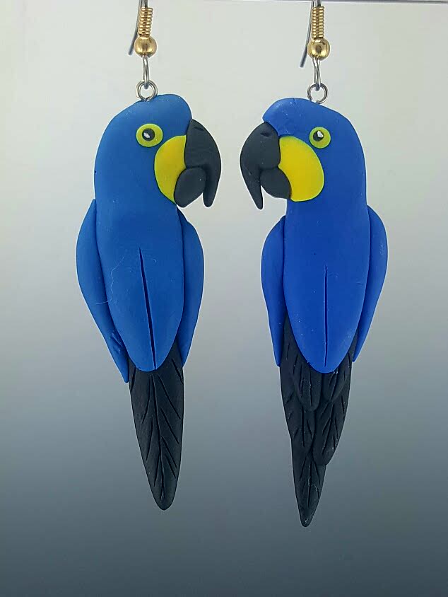 Hyacinth Macaw Earrings