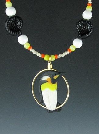 King Penguin Charm Necklace