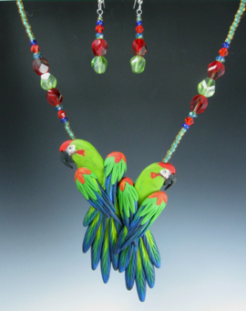 Red Fronted Macaws Pendant
