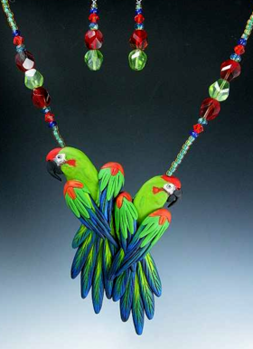 Red Front Macaw jewelry