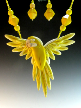 Golden Macaw Necklace Set