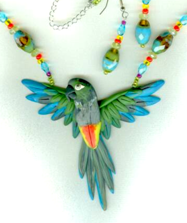 Patagonian Parrot Necklace Set